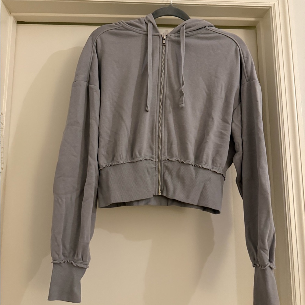 H&M Light Gray Zipper Hoodie